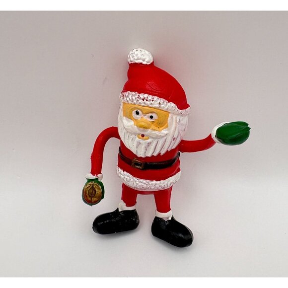 Vintage Flexible Santa Claus Christmas Figure Bell Ringer - Picture 6 of 6